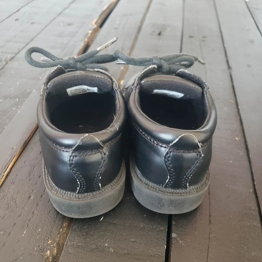 George Baby Toddler Boy 6 Black Lace Up Dress Shoes Church Wedding